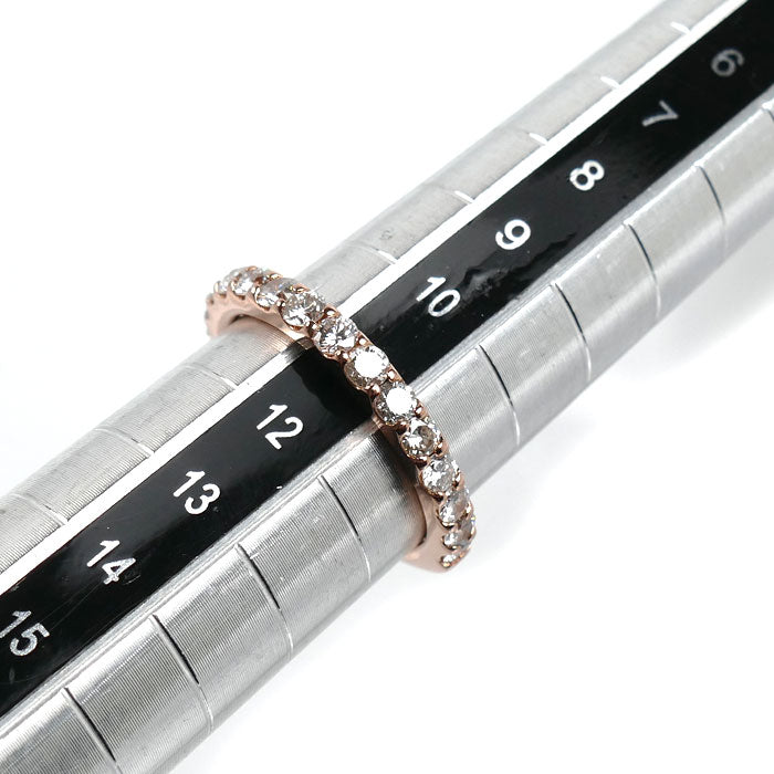 K18PG ピンクゴールド リング・指輪 ダイヤモンド1.00ct 11号 3.1g レディース【中古】【美品】