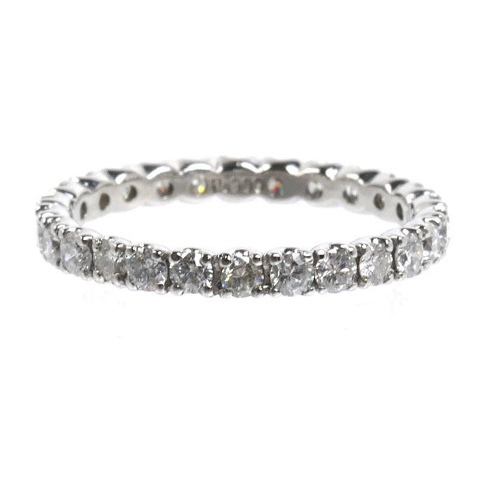 Pt900プラチナ フルエタニティ リング・指輪 ダイヤモンド0.86ct 10号 2.1g レディース【中古】【美品】
