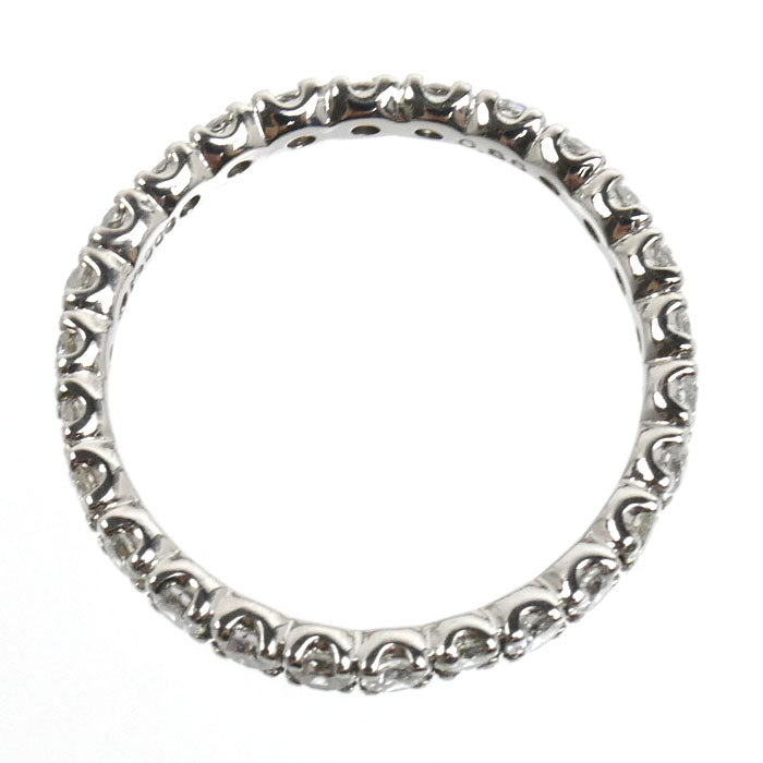 Pt900プラチナ フルエタニティ リング・指輪 ダイヤモンド0.86ct 10号 2.1g レディース【中古】【美品】