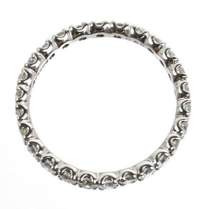Pt900プラチナ フルエタニティ リング・指輪 ダイヤモンド0.86ct 10号 2.1g レディース【中古】【美品】