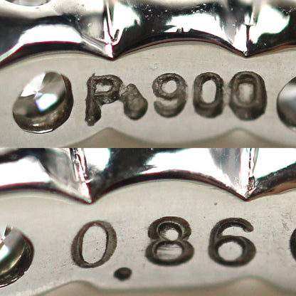 Pt900プラチナ フルエタニティ リング・指輪 ダイヤモンド0.86ct 10号 2.1g レディース【中古】【美品】