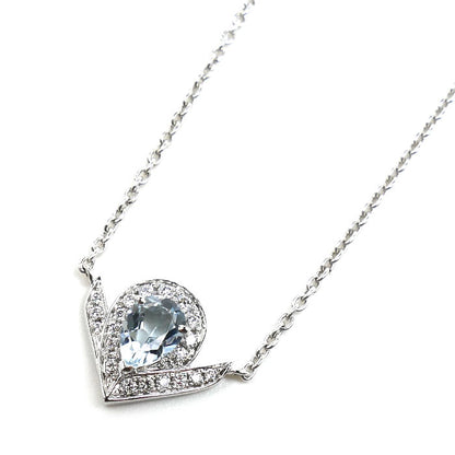 Chaumet ショーメ K18WG ホワイトゴールド ジョゼフィーヌ エグレット ネックレス 085144-000 アクアマリン ダイヤモンド 5.2g 42cm レディース【中古】【美品】