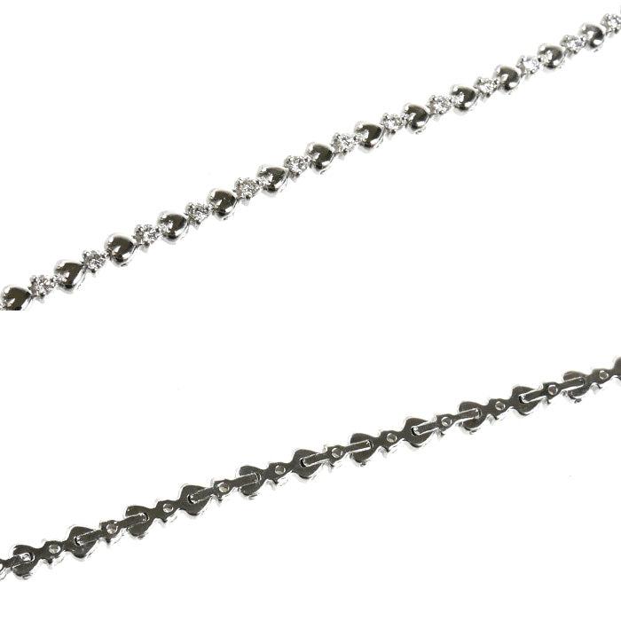 TASAKI タサキ K18WG ホワイトゴールド ブレスレット ダイヤモンド0.72ct 9.5g 18.5cm レディース【中古】