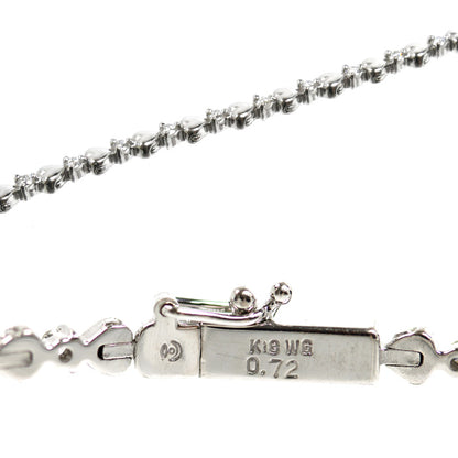 TASAKI タサキ K18WG ホワイトゴールド ブレスレット ダイヤモンド0.72ct 9.5g 18.5cm レディース【中古】