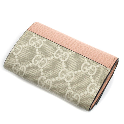 GUCCI グッチ ダブルG バイカラー キーケース ダスティピンク 456118 レディース【中古】