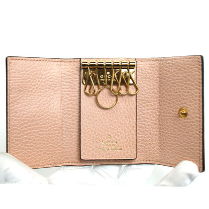 GUCCI グッチ ダブルG バイカラー キーケース ダスティピンク 456118 レディース【中古】