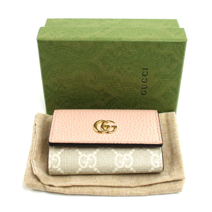 GUCCI グッチ ダブルG バイカラー キーケース ダスティピンク 456118 レディース【中古】