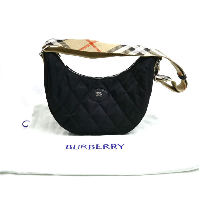 BURBERRY バーバリー ラージホースシュー クロスボディバッグ ショルダーバッグ ブラック 81241691 レディース【中古】【美品】