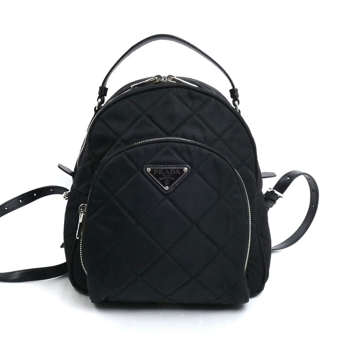 PRADA プラダ テスート インプントゥ リュック・デイパック ブラック 1BZ066 2AS3 F0002 ICチップ レディース【中古】