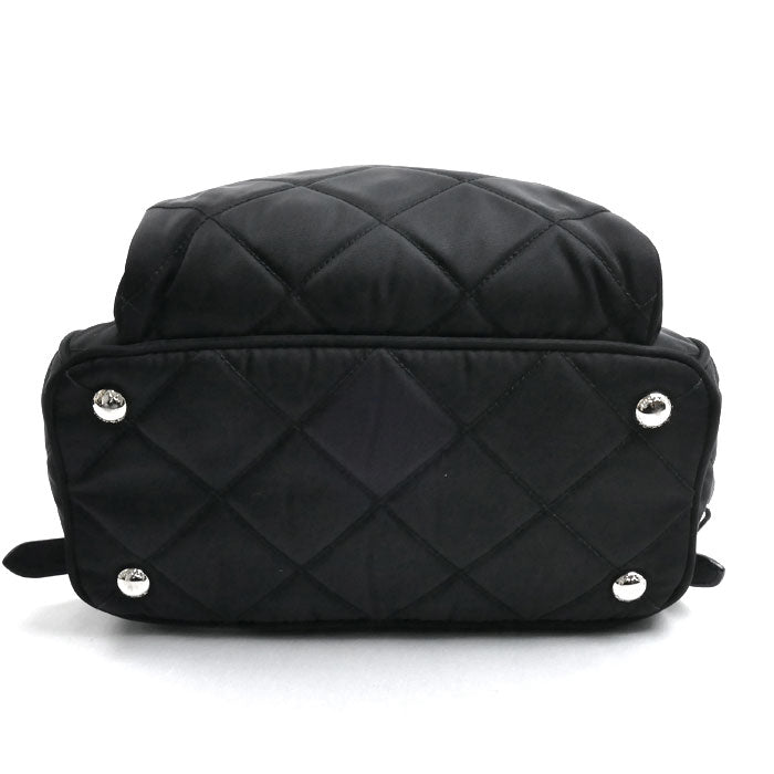 PRADA プラダ テスート インプントゥ リュック・デイパック ブラック 1BZ066 2AS3 F0002 ICチップ レディース【中古】