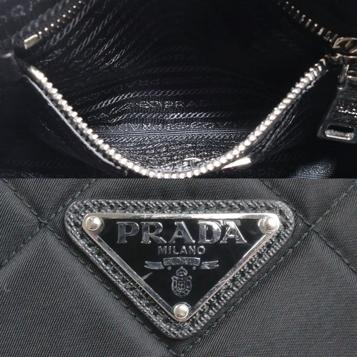 PRADA プラダ テスート インプントゥ リュック・デイパック ブラック 1BZ066 2AS3 F0002 ICチップ レディース【中古】