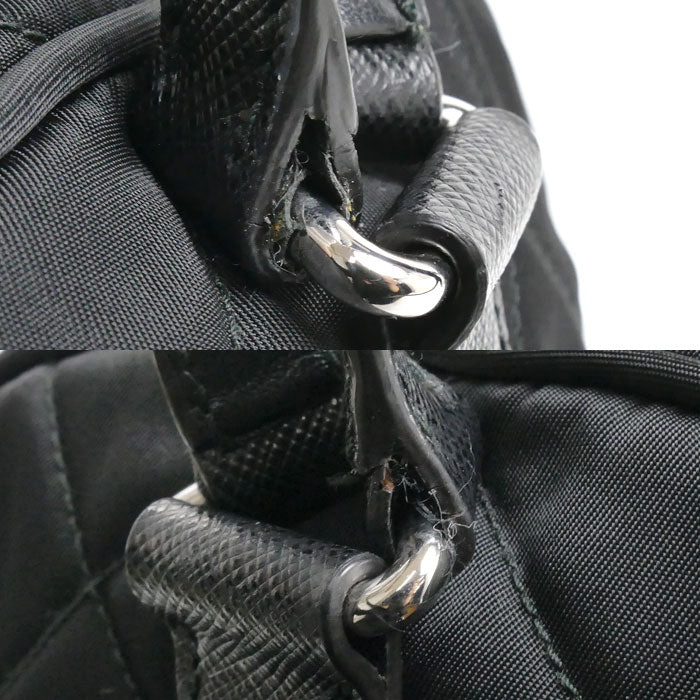 PRADA プラダ テスート インプントゥ リュック・デイパック ブラック 1BZ066 2AS3 F0002 ICチップ レディース【中古】