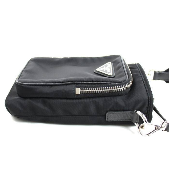 PRADA プラダ テスート ショルダーバッグ ブラック 2ZH155_2DMI_F0002 ICチップ レディース【中古】