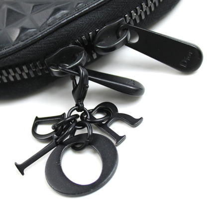 Dior ディオール ダイヤモンド カナージュ フォンポーチ 2Wayショルダーバッグ ブラック S0872SNEA-M900 レディース【中古】【美品】