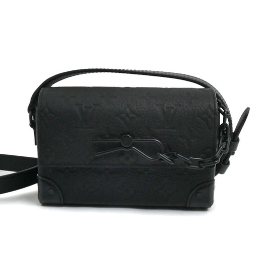 LOUIS VUITTON ルイ・ヴィトン スティーマー ウエアラブルウォレット ショルダーバッグ トリヨンモノグラム ブラック M81746 ICチップ メンズ【中古】【極美品】