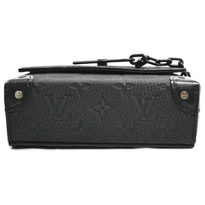 LOUIS VUITTON ルイ・ヴィトン スティーマー ウエアラブルウォレット ショルダーバッグ トリヨンモノグラム ブラック M81746 ICチップ メンズ【中古】【極美品】