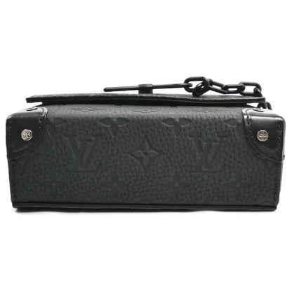 LOUIS VUITTON ルイ・ヴィトン スティーマー ウエアラブルウォレット ショルダーバッグ トリヨンモノグラム ブラック M81746 ICチップ メンズ【中古】【極美品】