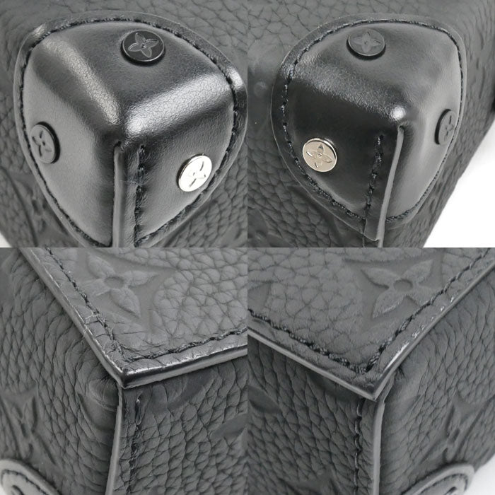 LOUIS VUITTON ルイ・ヴィトン スティーマー ウエアラブルウォレット ショルダーバッグ トリヨンモノグラム ブラック M81746 ICチップ メンズ【中古】【極美品】