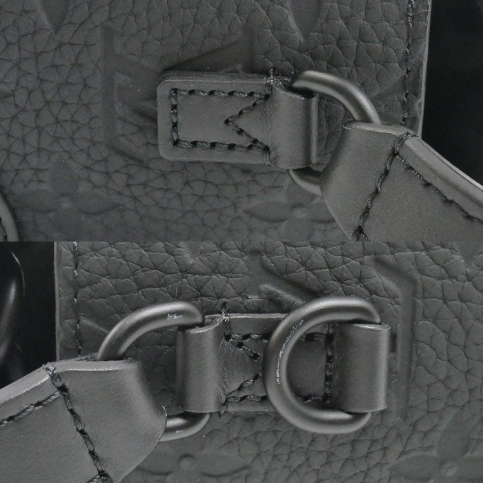 LOUIS VUITTON ルイ・ヴィトン スティーマー ウエアラブルウォレット ショルダーバッグ トリヨンモノグラム ブラック M81746 ICチップ メンズ【中古】【極美品】