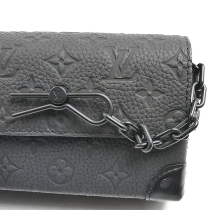 LOUIS VUITTON ルイ・ヴィトン スティーマー ウエアラブルウォレット ショルダーバッグ トリヨンモノグラム ブラック M81746 ICチップ メンズ【中古】【極美品】