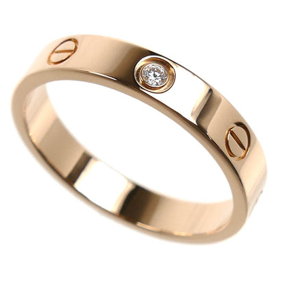 CARTIER カルティエ K18PG ピンクゴールド ミニラブ 1Pダイヤ リング・指輪 B4050759 ダイヤモンド 18.5号 59 5.0g レディース【中古】【美品】