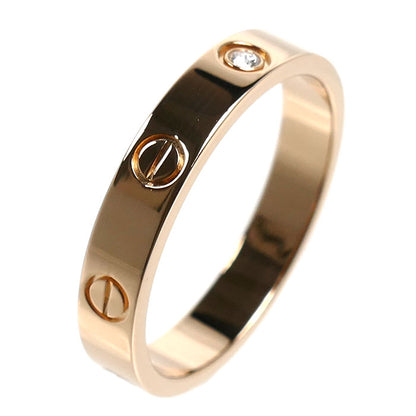 CARTIER カルティエ K18PG ピンクゴールド ミニラブ 1Pダイヤ リング・指輪 B4050759 ダイヤモンド 18.5号 59 5.0g レディース【中古】【美品】