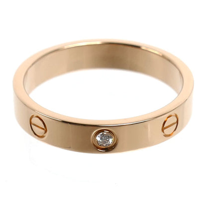 CARTIER カルティエ K18PG ピンクゴールド ミニラブ 1Pダイヤ リング・指輪 B4050759 ダイヤモンド 18.5号 59 5.0g レディース【中古】【美品】