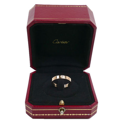 CARTIER カルティエ K18PG ピンクゴールド ミニラブ 1Pダイヤ リング・指輪 B4050759 ダイヤモンド 18.5号 59 5.0g レディース【中古】【美品】