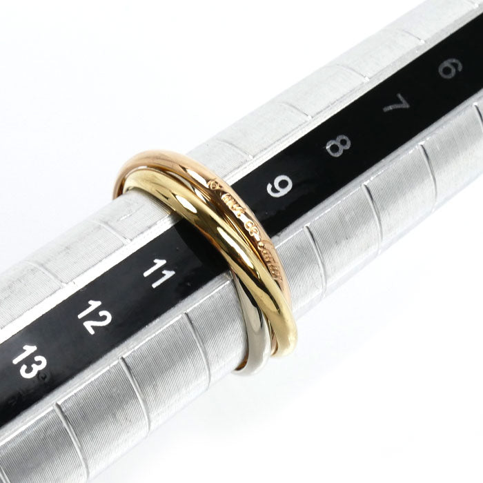 CARTIER カルティエ K18YG/PG/WG トリニティ リング・指輪 10号 50 3.5g レディース【中古】【美品】