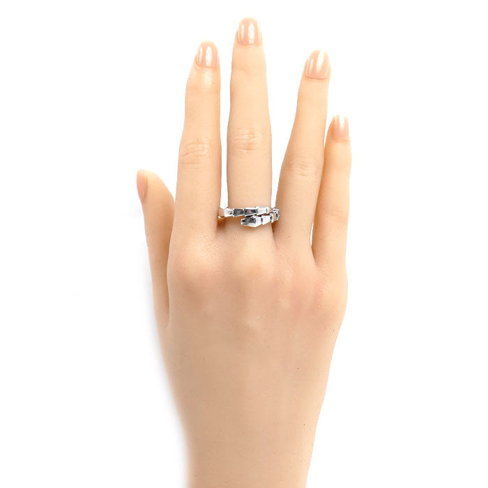 BVLGARI ブルガリ K18WG ホワイトゴールド セルペンティ ヴァイパー リング・指輪 358649 14号 7.9g レディース【中古】【美品】