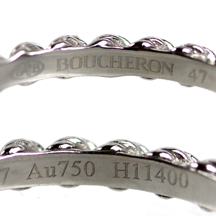 Boucheron ブシュロン K18WG ホワイトゴールド セルパンボエム リング・指輪 7号 47 1.4g レディース【中古】【美品】