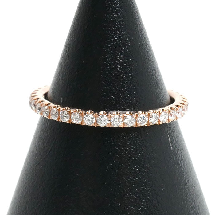 Chaumet ショーメ K18PG ピンクゴールド フルエタニティ リング・指輪 082758 ダイヤモンド 7号 47 1.3g レディース【中古】【美品】