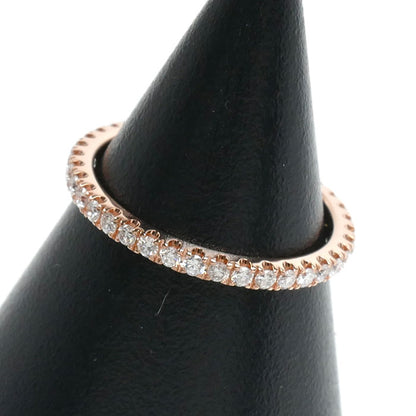 Chaumet ショーメ K18PG ピンクゴールド フルエタニティ リング・指輪 082758 ダイヤモンド 7号 47 1.3g レディース【中古】【美品】
