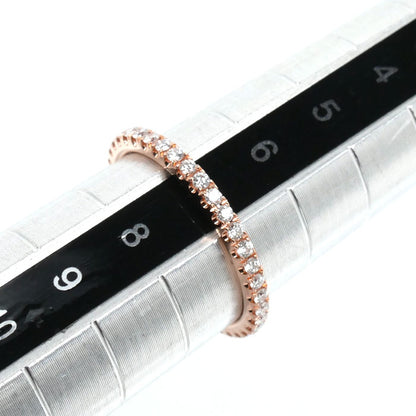 Chaumet ショーメ K18PG ピンクゴールド フルエタニティ リング・指輪 082758 ダイヤモンド 7号 47 1.3g レディース【中古】【美品】
