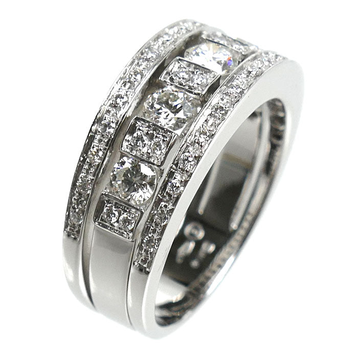 Damiani ダミアーニ K18WG ホワイトゴールド ベルエポック リング・指輪 ダイヤモンド 10号 7.2g レディース【中古】【美品】