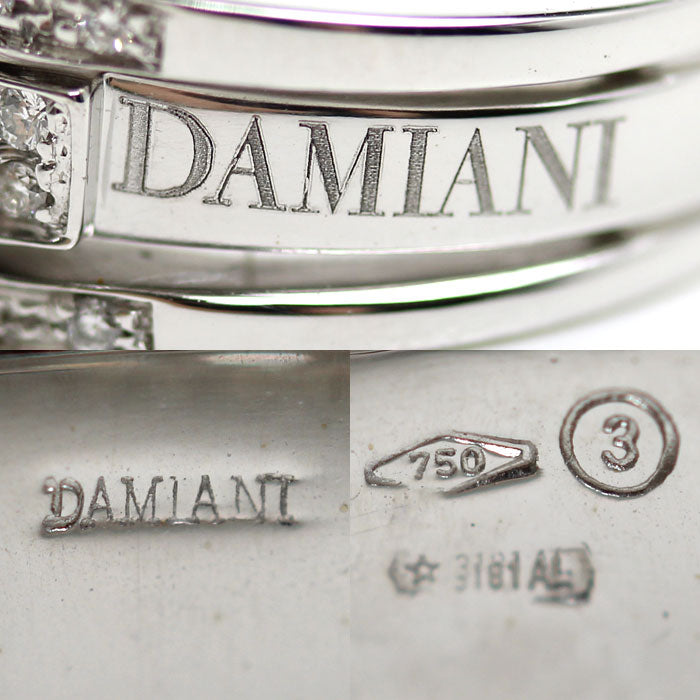 Damiani ダミアーニ K18WG ホワイトゴールド ベルエポック リング・指輪 ダイヤモンド 10号 7.2g レディース【中古】【美品】