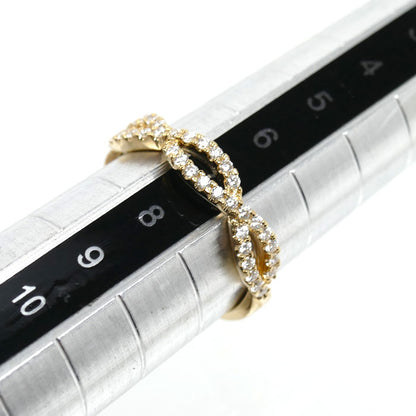 Vendome Aoyama ヴァンドーム青山 K18YG イエローゴールド リング・指輪 ダイヤモンド0.23ct 7号 2.1g レディース【中古】【美品】