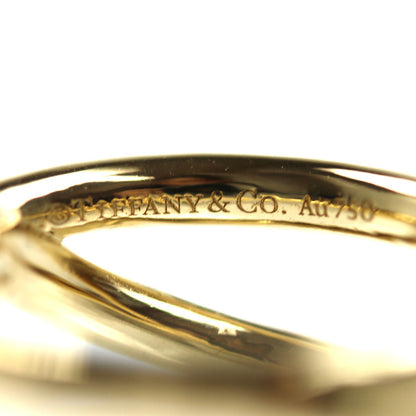 TIFFANY&Co. ティファニー K18YG イエローゴールド ノット ダブル ロウ リング・指輪 9号 10.9g レディース【中古】【美品】