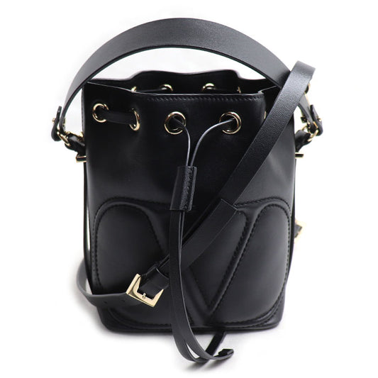 Valentino Garavani ヴァレンティノ・ガラヴァーニ スモール VLOGO 2Wayショルダーバッグ ブラック レディース【中古】【美品】