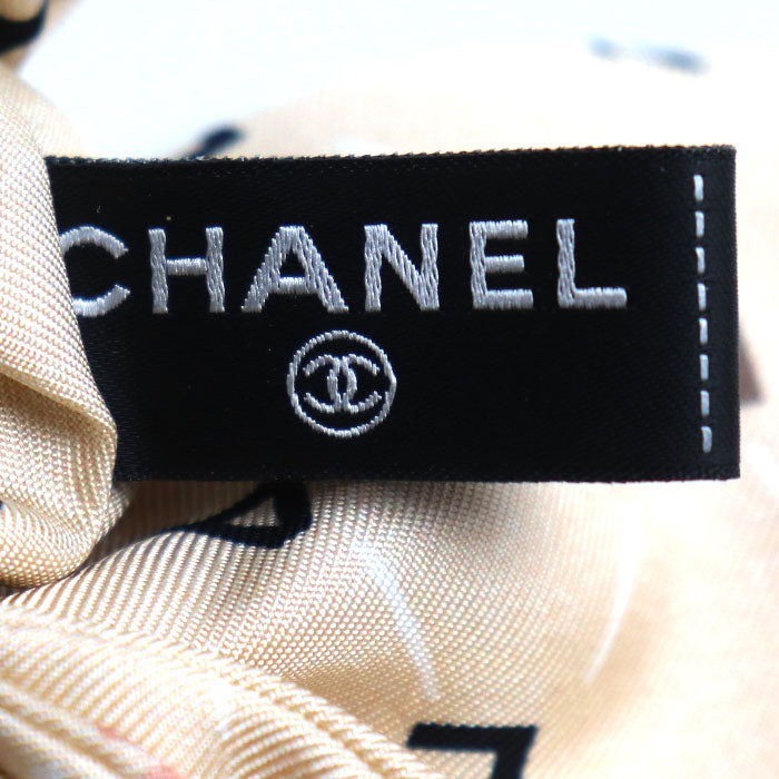CHANEL シャネル シルク ロゴ ココマーク リボン ヘアアクセサリー シュシュ レディース【中古】