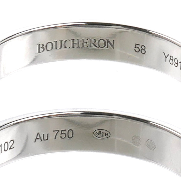 Boucheron ブシュロン K18WG ホワイトゴールド キャトル ラディアント リング・指輪 JAL00250 18号 58 4.7g メンズ【中古】【美品】