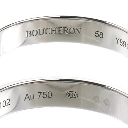 Boucheron ブシュロン K18WG ホワイトゴールド キャトル ラディアント リング・指輪 JAL00250 18号 58 4.7g メンズ【中古】【美品】