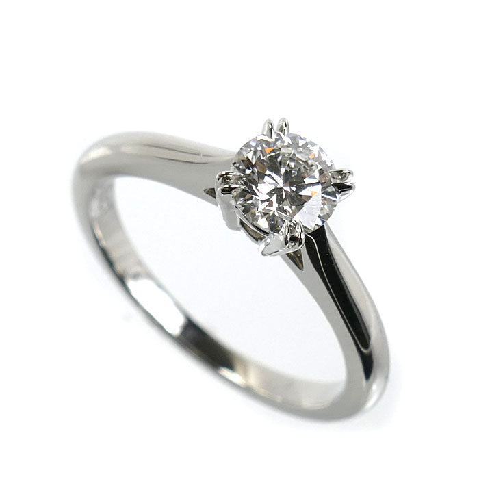 HARRY WINSTON ハリーウィンストン Pt950プラチナ ソリティア リング・指輪 RGDPRD005NSS-060 ダイヤモンド0.50ct 8号 4g レディース【中古】【美品】