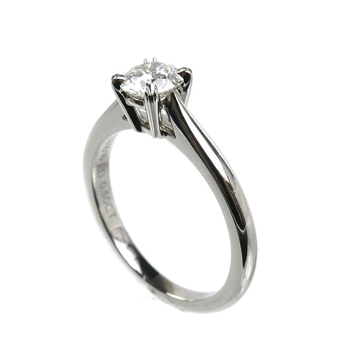 HARRY WINSTON ハリーウィンストン Pt950プラチナ ソリティア リング・指輪 RGDPRD005NSS-060 ダイヤモンド0.50ct 8号 4g レディース【中古】【美品】