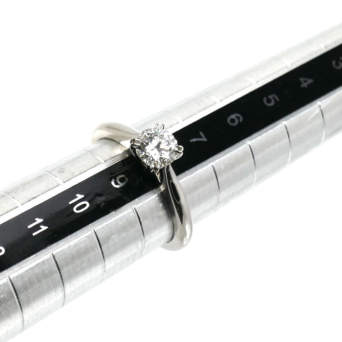 HARRY WINSTON ハリーウィンストン Pt950プラチナ ソリティア リング・指輪 RGDPRD005NSS-060 ダイヤモンド0.50ct 8号 4g レディース【中古】【美品】