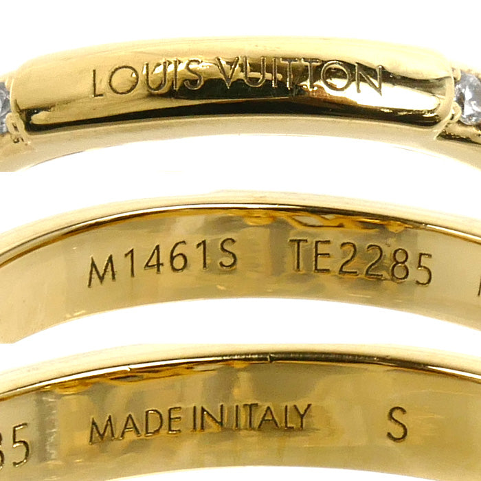 LOUIS VUITTON ルイ・ヴィトン GP ラインストーン LV アイコニック リング・指輪 M1461S TE2285 10号 レディース【中古】【美品】