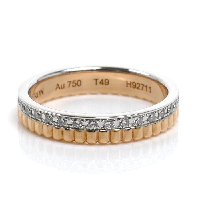Boucheron ブシュロン K18PG ピンクゴールド K18WG ホワイトゴールド キャトル ラディアント リング・指輪 JAL00248 ダイヤモンド 9号 49 3.1g レディース【中古】【美品】