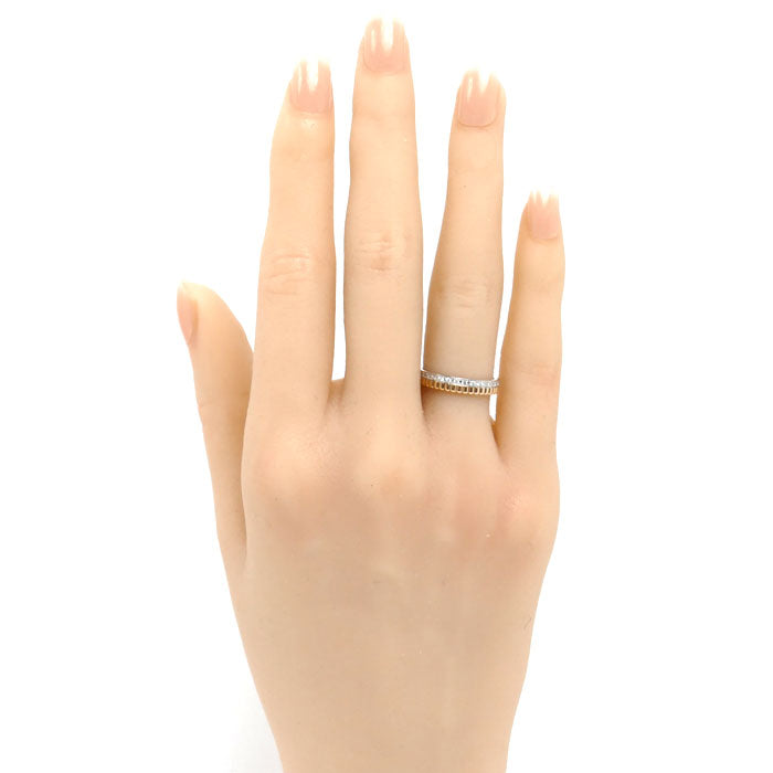 Boucheron ブシュロン K18PG ピンクゴールド K18WG ホワイトゴールド キャトル ラディアント リング・指輪 JAL00248 ダイヤモンド 9号 49 3.1g レディース【中古】【美品】