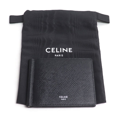 CELINE セリーヌ ビルクリップウォレット 二つ折り財布 ブラック 10J793GTH.38SI メンズ【中古】【極美品】