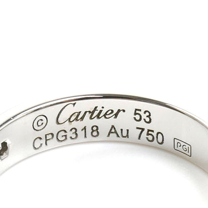 CARTIER カルティエ K18WG ホワイトゴールド ミニラブ1Pダイヤ リング・指輪 B4050553 ダイヤモンド 13号 53 4.8g レディース【中古】【美品】